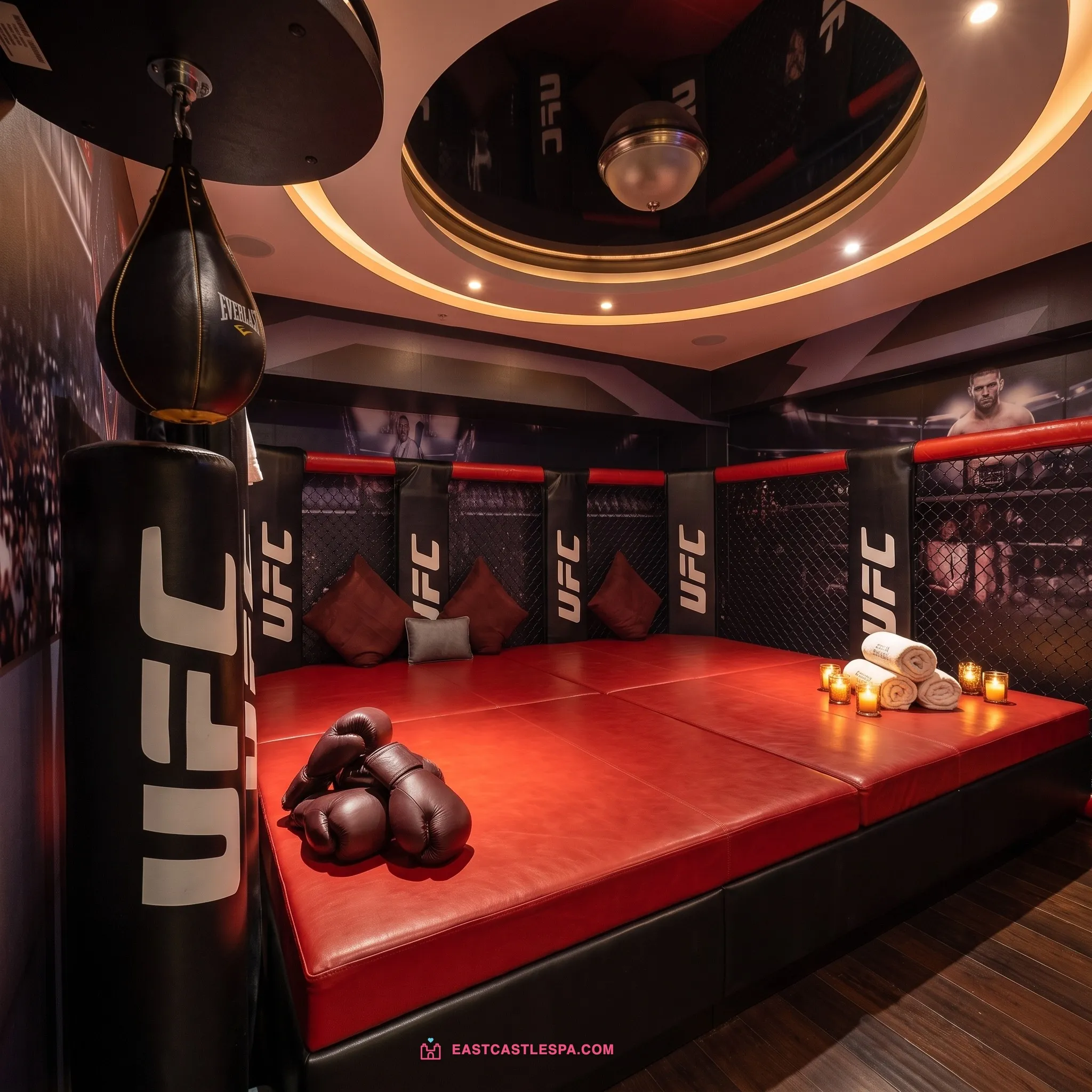 Octagon boxing ring set at East Castle Spa Macau